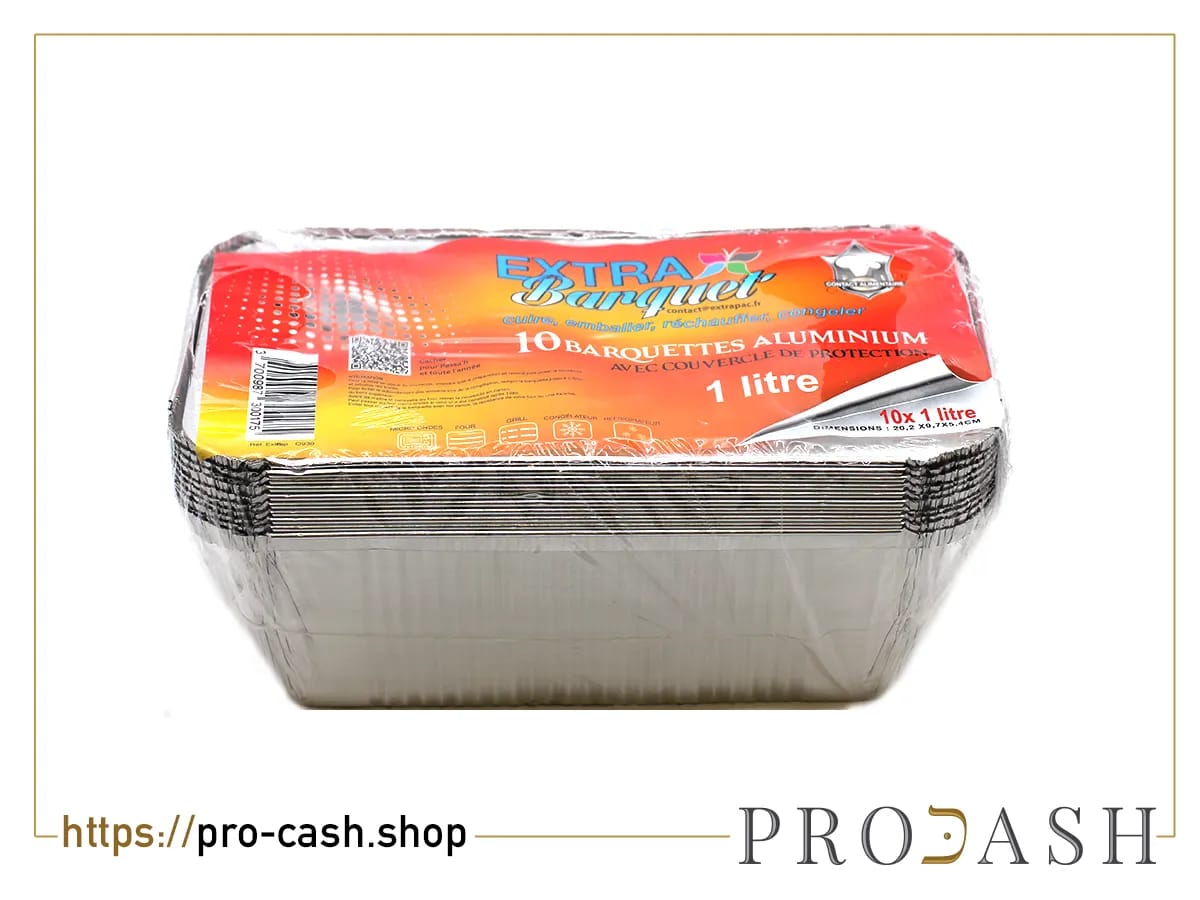 Barquettes 1 L — lot de 10